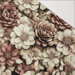 FLOWERS WZ.3/ Mocha Mousse  - Hydrophober angerauter Wintersweat