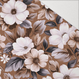 FLOWERS WZ.6/ Mocha Mousse  - Hydrophober angerauter Wintersweat