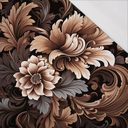 FLOWERS WZ.9/ Mocha Mousse  - Single Jersey