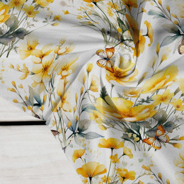 FLOWERS (BUTTER YELLOW) - Krepp