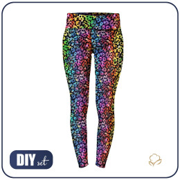 SPORTLEGGINGS - HOLOGRAPHIC RAINBOW ms. 4 - Nähset