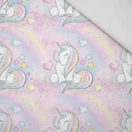 EINHÖRNER UND REGENBOGEN m. 2 (WUNDERLAND) - Bamboo fabric 170g