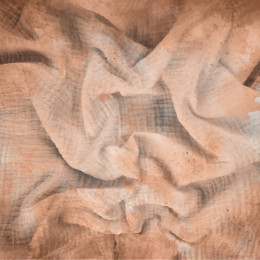 CAMOUFLAGE m. 2 / peach fuzz - Baumwoll Musselin