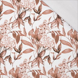 100cm FLOWERS WZ.11/ Mocha Mousse  - Single Jersey