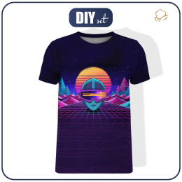 HERREN T-SHIRT - NEON GALAXY ms.10  - Nähset