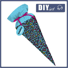 Schultüte - NEON LEOPARD M.3 - groß