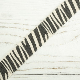Baumwollband 15 mm Zebra