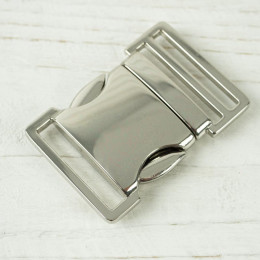 Steckschnalle aus Metall 30 mm - Silber