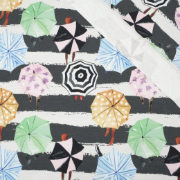UMBRELLAS ON CROSSWALK - Viskose-Jersey WE210