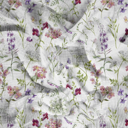 PASTELL BLUMEN - Baumwoll Musselin