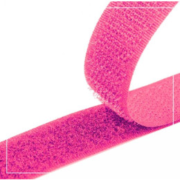 Klettverschluss Breite 20mm weiß, komplett - ROSE