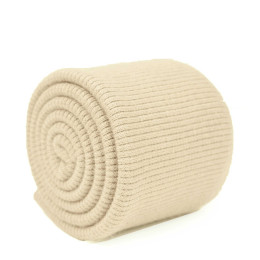 D-207 STROH BEIGE - Bündchenstoff gerippt