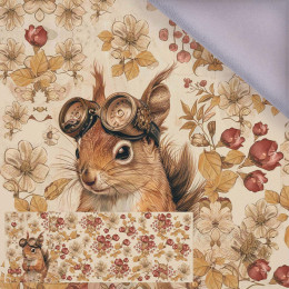 SQUIRREL STEAMPUNK FOREST - panoramisches Paneel  Softshell (60cm x 155cm)