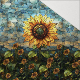 STAINED GLASS WZ.10 - Paneel (60cm x 50cm) Hydrophober angerauter Wintersweat