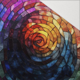 STAINED GLASS WZ.3 - Paneel (60cm x 50cm) Hydrophober angerauter Wintersweat