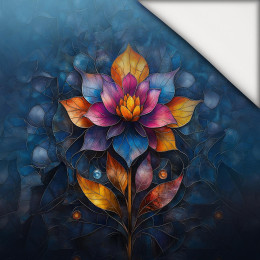 STAINED GLASS WZ.4 - Paneel (75cm x 80cm) leichte Maschenware angeraut