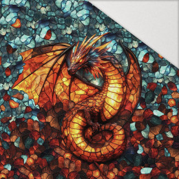 STAINED GLASS WZ.5 - Paneel (60cm x 50cm) Hydrophober angerauter Wintersweat