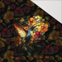 STAINED GLASS WZ.8 - Paneel (60cm x 50cm) Hydrophober angerauter Wintersweat