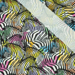 47cm REGENBOGEN ZEBRAS Mst. 2 - schnelltrocknende Webware
