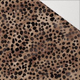 ANIMAL SPOTS/ Mocha Mousse  - Hydrophober angerauter Wintersweat