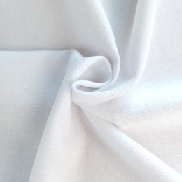 Leinengewebe mit Elasthan - WHITE