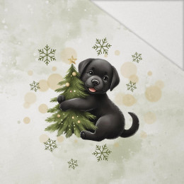 WINTER ANIMALS wz.10 - Paneel (60cm x 50cm) Hydrophober angerauter Wintersweat