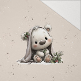 WINTER ANIMALS wz.11 - Paneel (60cm x 50cm) Hydrophober angerauter Wintersweat