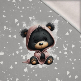 WINTER ANIMALS wz.12 - panel (60cm x 50cm) Wintersweat angeraut mit Elastan ITY