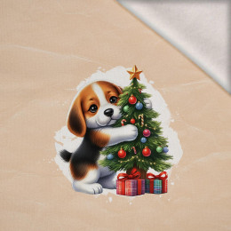 WINTER ANIMALS wz.15 - panel (60cm x 50cm) Wintersweat angeraut mit Elastan ITY