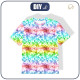 KINDER T-SHIRT- BATIK  Ms. 1 / regenboge - Single Jersey