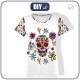 DAMEN T-SHIRT - TOTENKÖPFE Ms. 2 / weiß (DIA DE LOS MUERTOS) - Single Jersey