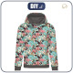 CLASSIC DAMEN HOODIE (POLA) - FLAMINGOS UND MONSTERAS - Sommersweat