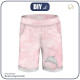 KURZE KINDERHOSE (RIO) - DELFIN / CAMOUFLAGE m. 2 / blass rosa - Sommersweat