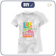 DAMEN T-SHIRT - LIFE IS BETTER IN RUNNING SHOES / Eis - Single Jersey