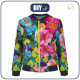 DAMEN BOMBERJACKE (KAMA) - BUNTE BLUMEN M. 2 - Nähset M