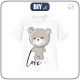 KINDER T-SHIRT- BÄR  / love -  Single Jersey