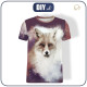 HERREN T-SHIRT - FUCHS / sepia - Single Jersey 