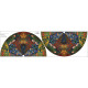FARM GARDEN WITH SUNFLOWERS (Gustav Klimt) - Tellerrock-Panel 