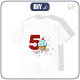 KINDER T-SHIRT-  5. GEBURTSTAG / MUFFIN - Single Jersey