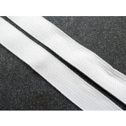Gummiband glatt Breite -15mm WEISS