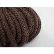 Baumwollkordel - rund, 5mm - BRAUN