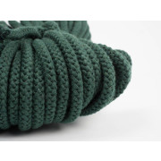 Baumwollkordel - rund, 8mm - FLASCHENGRÜN