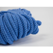 Baumwollkordel - rund, 8mm - BLAU