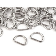 D-Ring Halbring Breite 20 mm für Lederware - Nickel