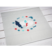 Schlafende Hund (J'adore Paris) / aqua - Paneel Single Jersey TE210