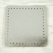 Fixierpatch für Taschengriffe - 5,5x5,5 mm - silber
