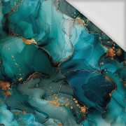 alcohol ink wz.10 TEAL - Viskose Jersey