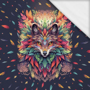 ANIMALS MANDALA wz.1 (fox) - panel (75cm x 80cm) - Single Jersey mit Elastan ITY