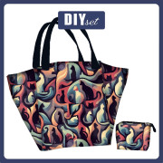 XL Tasche mit Utensilientasche 2 in 1 -  ANIMALS MS.13 - Nähset