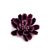 Baumwollblume 3D Applikation -  amarant
